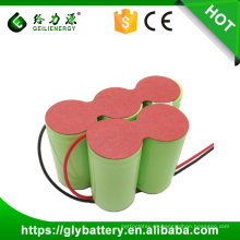 Paquete de batería recargable de alta capacidad 6V 5000mah NIMH tipo D